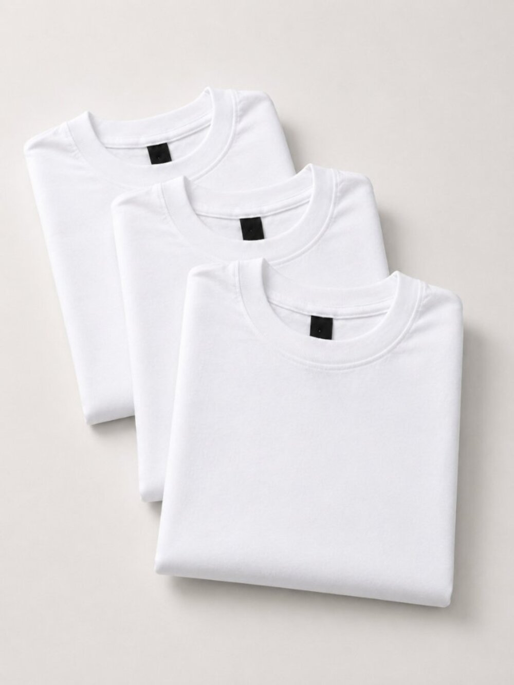 3 Gildan DryBlend 50/50 White T-Shirts Size Large Unisex NEW